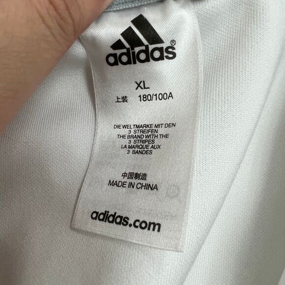 Adidas Clima365 Track Jacket Womens XL White Full Zip Stand Collar Raglan Sleeve - Picture 12 of 16